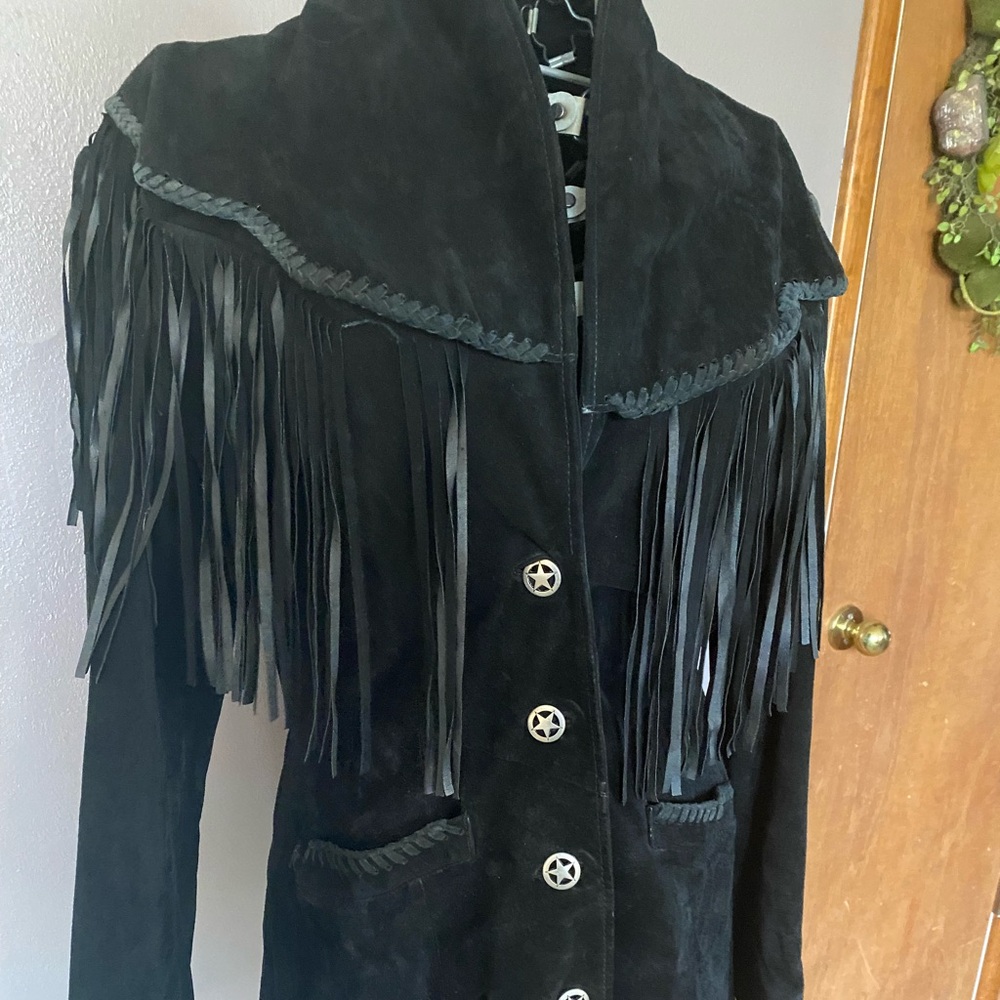 Women’s Medium Western Pioneer Wear Leather Jacket; Motorcycle Wear